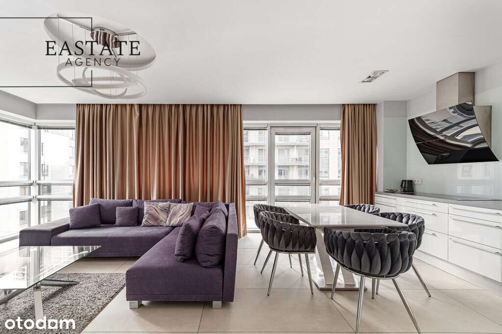 Apartament z panoramą centrum Warszawy