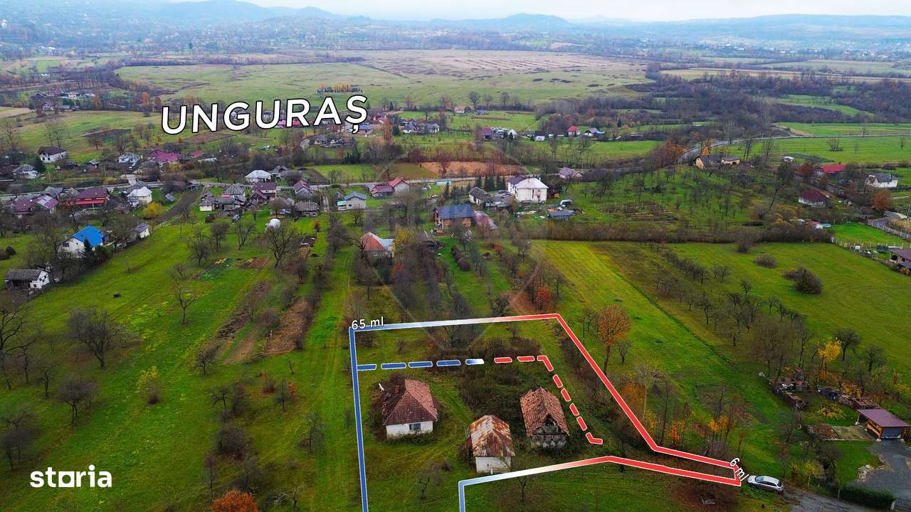 Teren de vânzare Unguraș cu priveliște si anexe - Imagine principală: 2/12