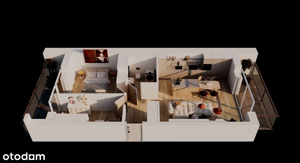 3-pok. apartament | 2 balkony | duża przestrzeń - Pełny obrazek: 2/10