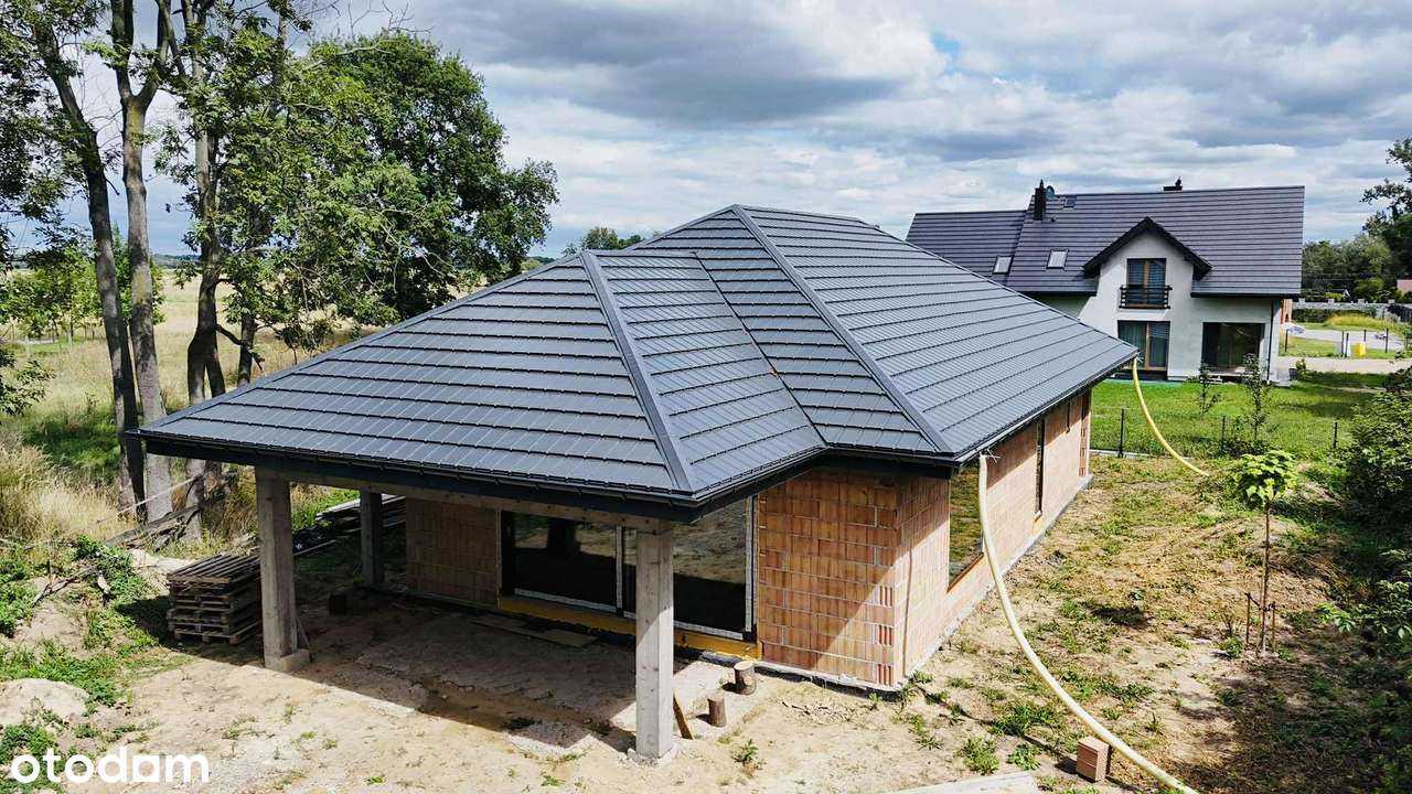 Nowoczesny dom parterowy Wola Batorska, gm. Niepołomice 820 m² działki-0