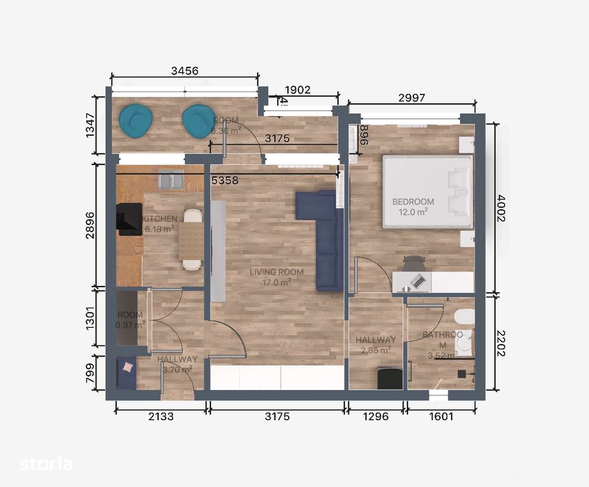 Apartament complet renovat de vânzare //2 camere //Dristor //Park Lake-9