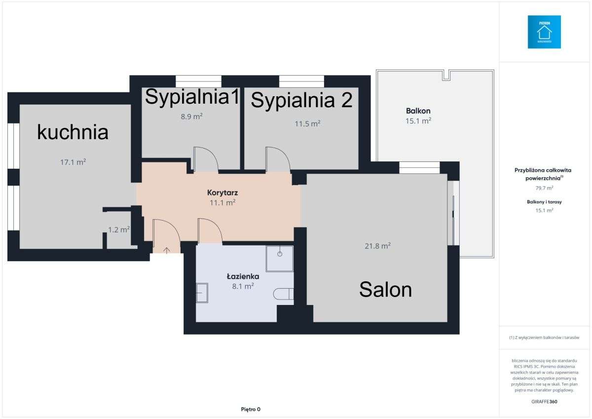 Wykończone, wygodne 3-pokojowe  mieszkanie-17