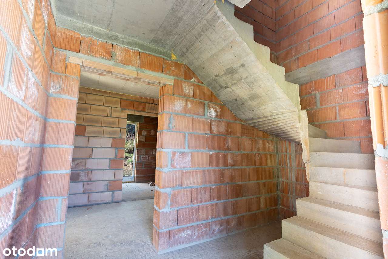 Łapczyca, gm. Bochnia dom wolnostojący + garaż – stan surowy zamknięty-14