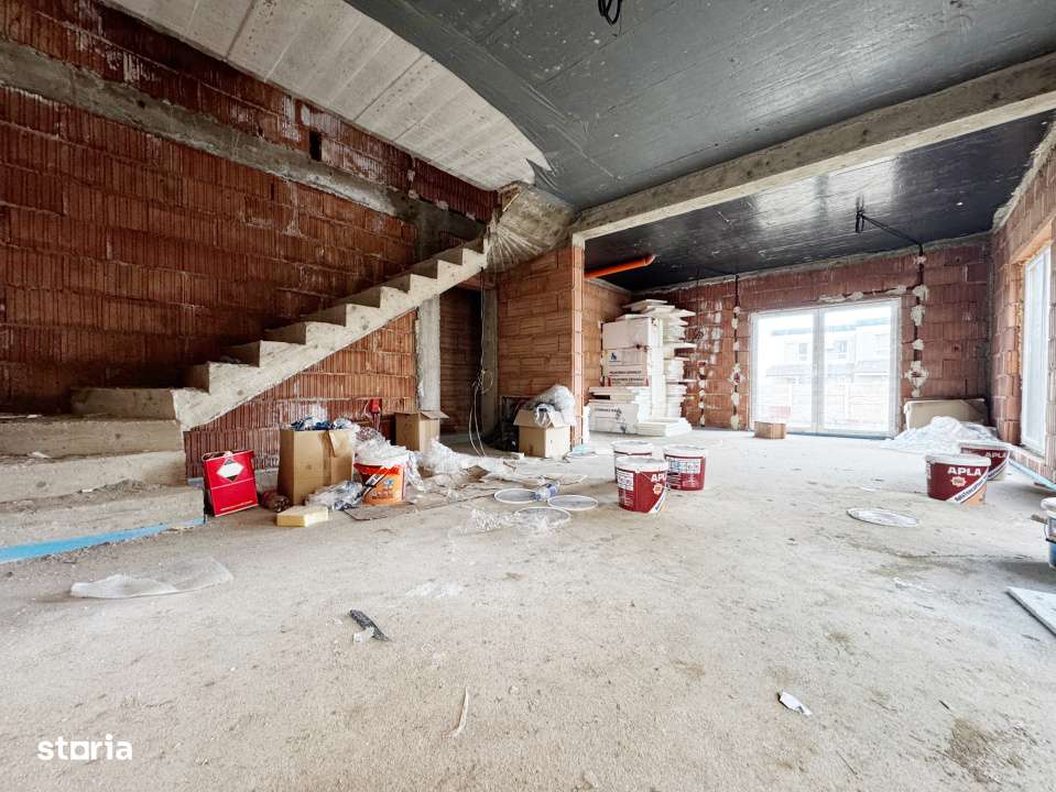 Duplex despartit prin camera tehnica, 121mp utili,350mp teren -Mosnita - Imagine principală: 5/19