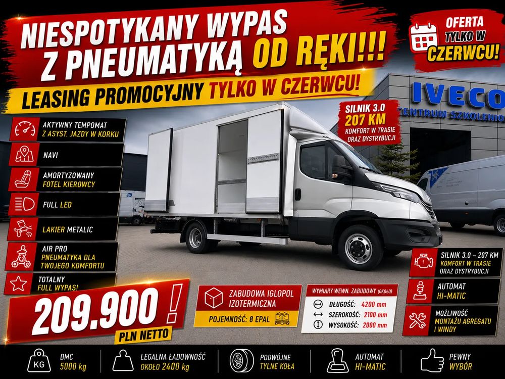 Iveco WYPAS DOSTĘPNY OD RĘKI,IZOTERMA OSTATNIA SZTUKA OD RĘKI 207KM i konstrukcja ramowa – siła, która robi różnicę