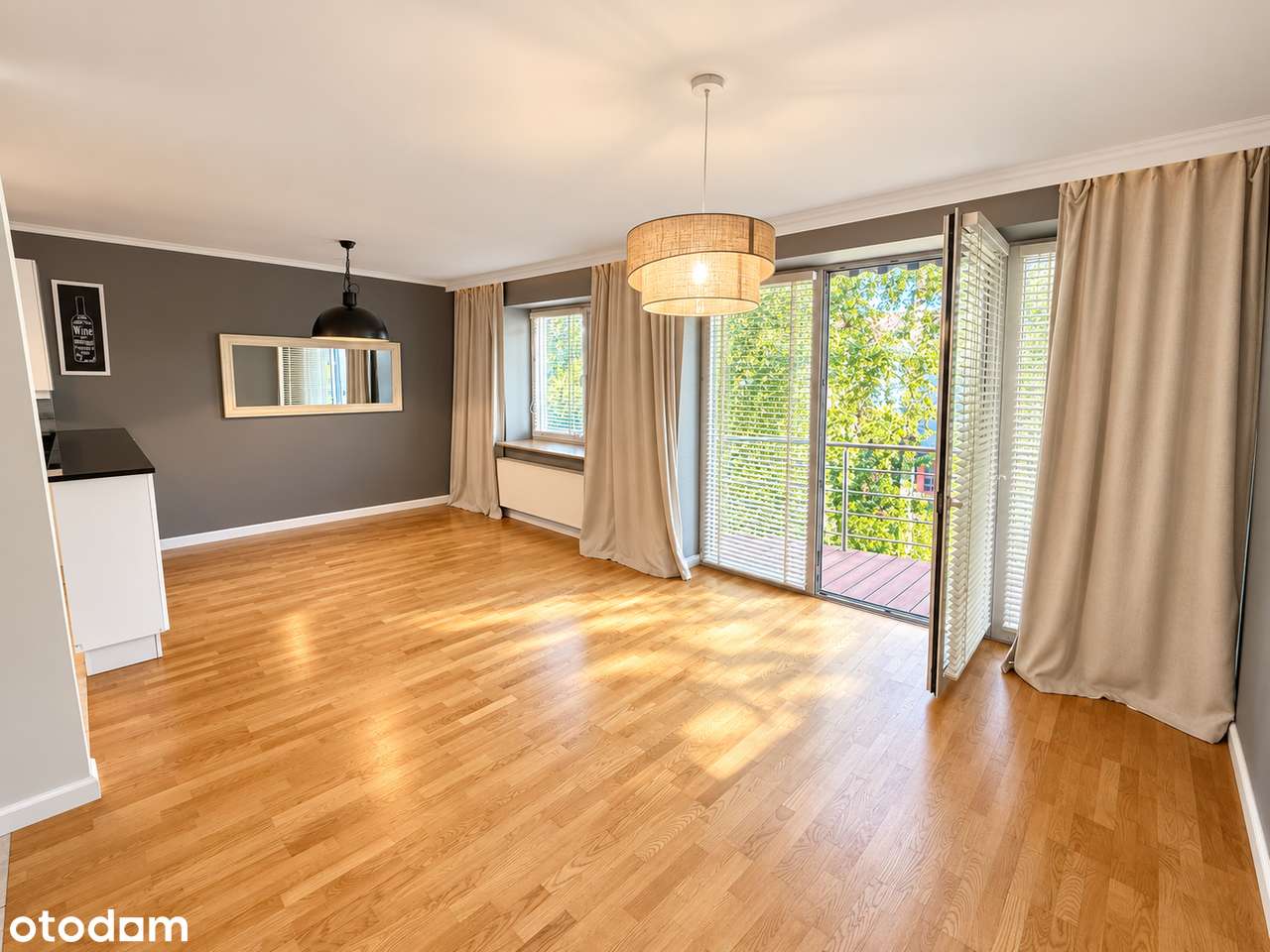 75 m² | 2 pokoje | południowy balkon | 50 m od lasu | bez czynszu