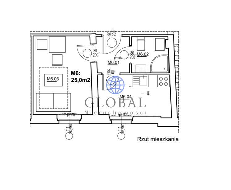 Kawalerka/25m2/ blisko Rondo Grunwaldzkiego-0