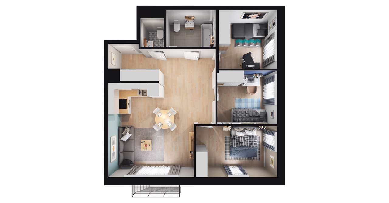 Glogera 32 | mieszkanie 4-pok. | M16 - Pełny obrazek: 3/9