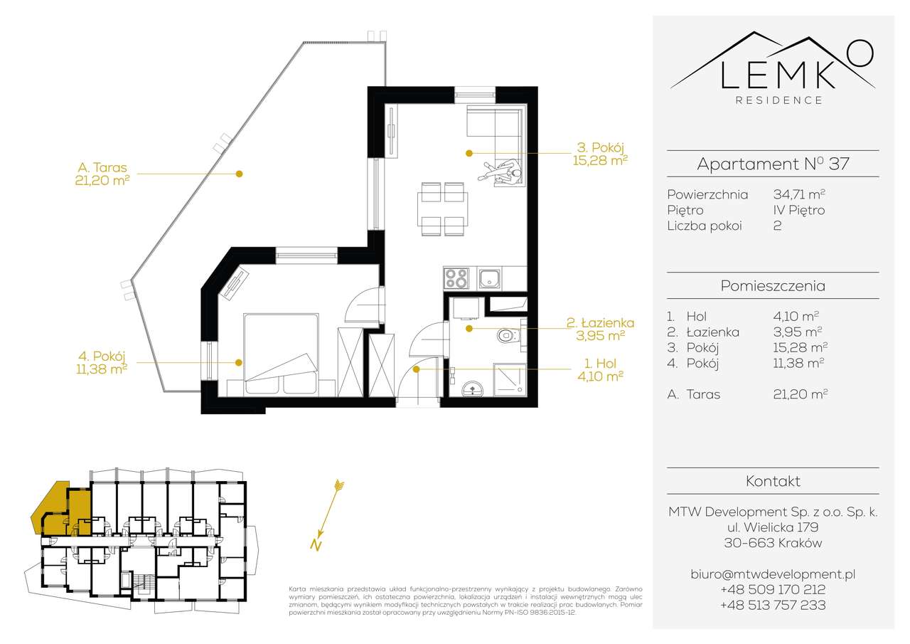 Lemko Residence | Przedsprzedaż! | 2-pok. | 37 - Pełny obrazek: 2/8