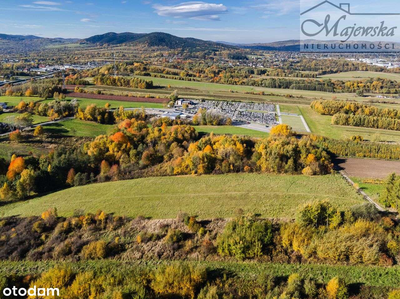 Działka inwestycyjna pod zabudowę usługową - Myśle-3