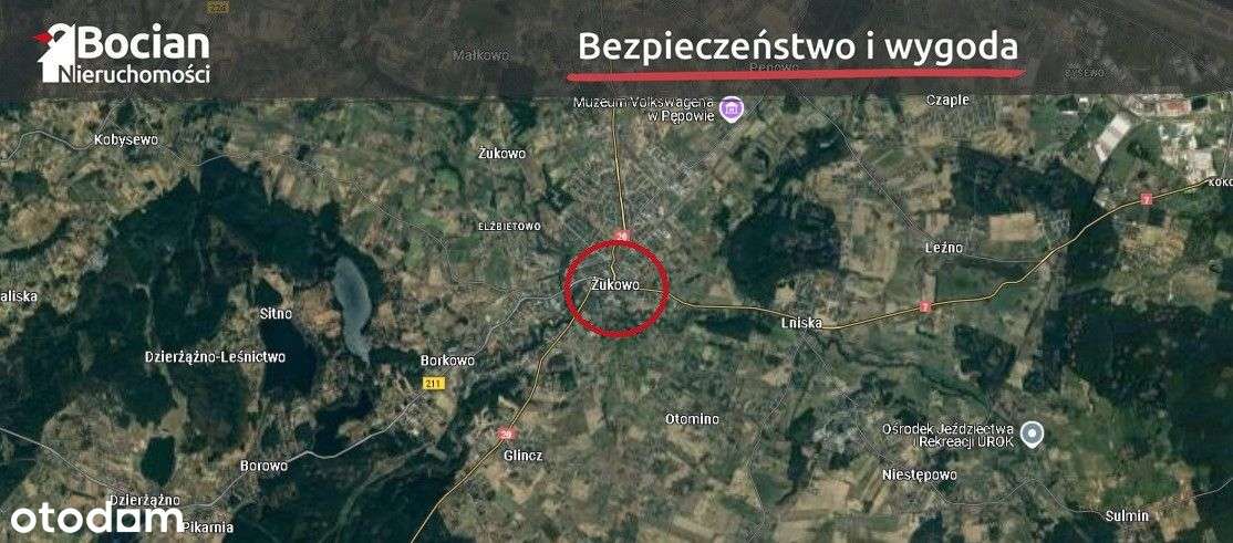 Płaska działka budowlana w centrum Żukowa!-5