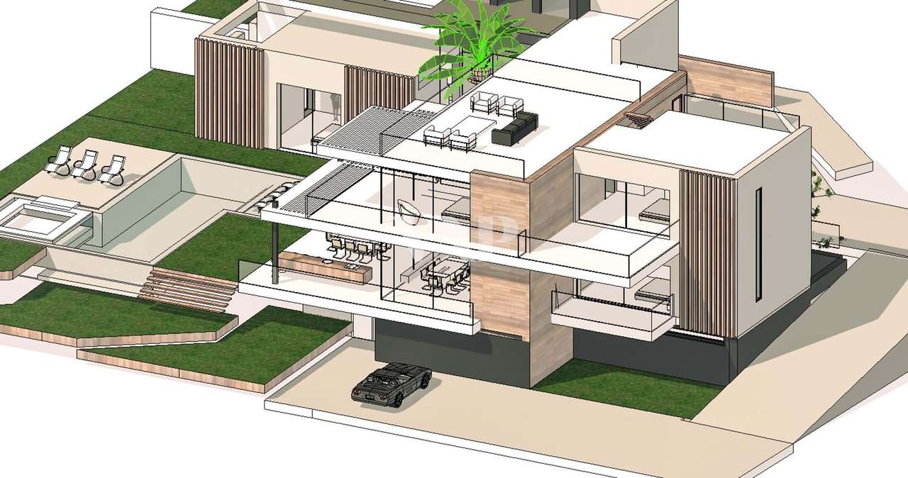 Em construção - Villa Contemporânea de Luxo 4+1 quartos com Vista para - Grande imagem: 2/10