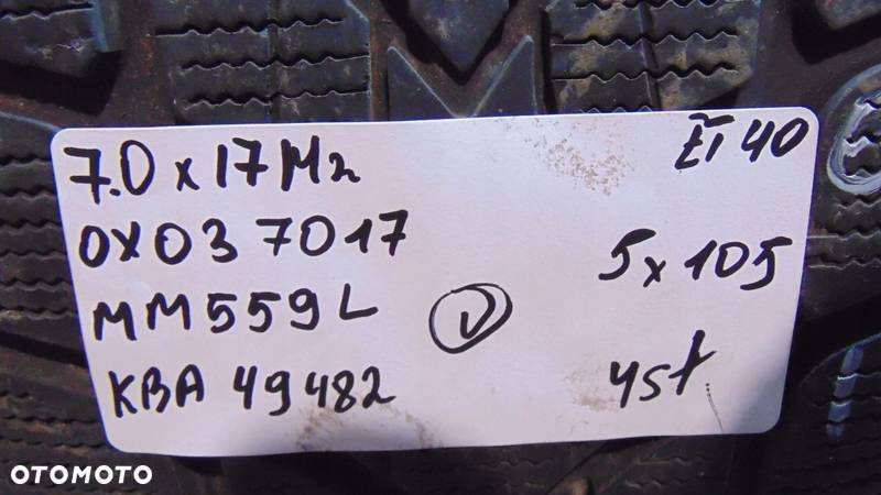 OPONY ZIMOWE FELGI 17 NARVI 4X105 KBA 49481 215/60 R17 - 13