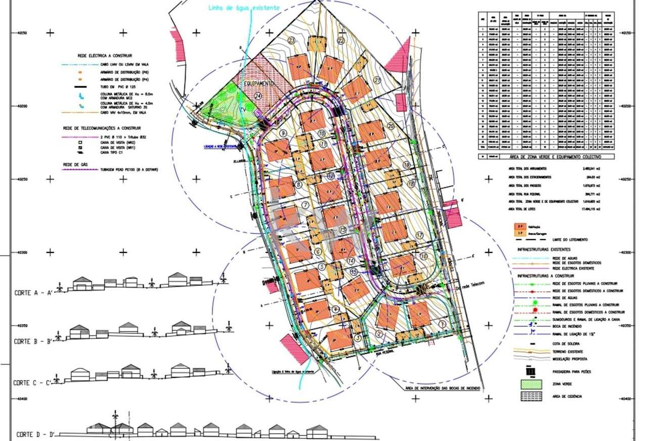 Lotes para moradias isoladas entre 543 m2 e 1374 m2, com valores entre - Grande imagem: 2/26