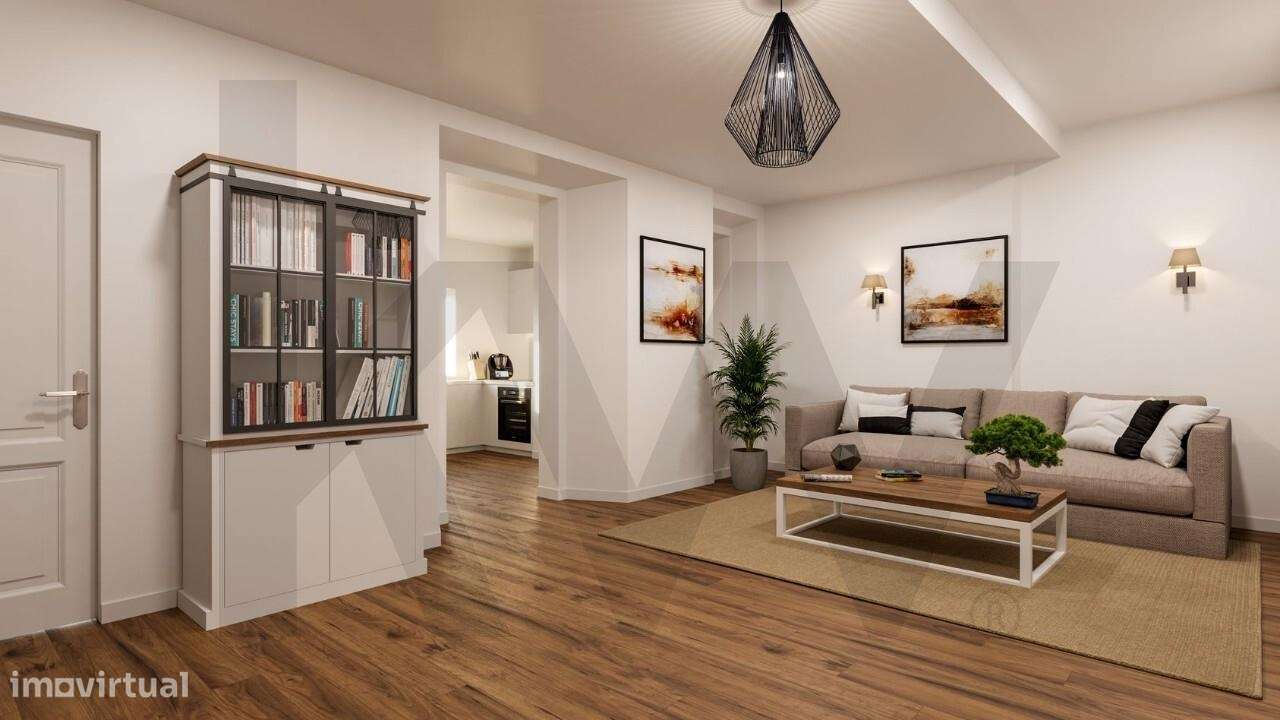 Exclusivo T2 inserido num edifício de charme com apenas 3 frações - Grande imagem: 5/8