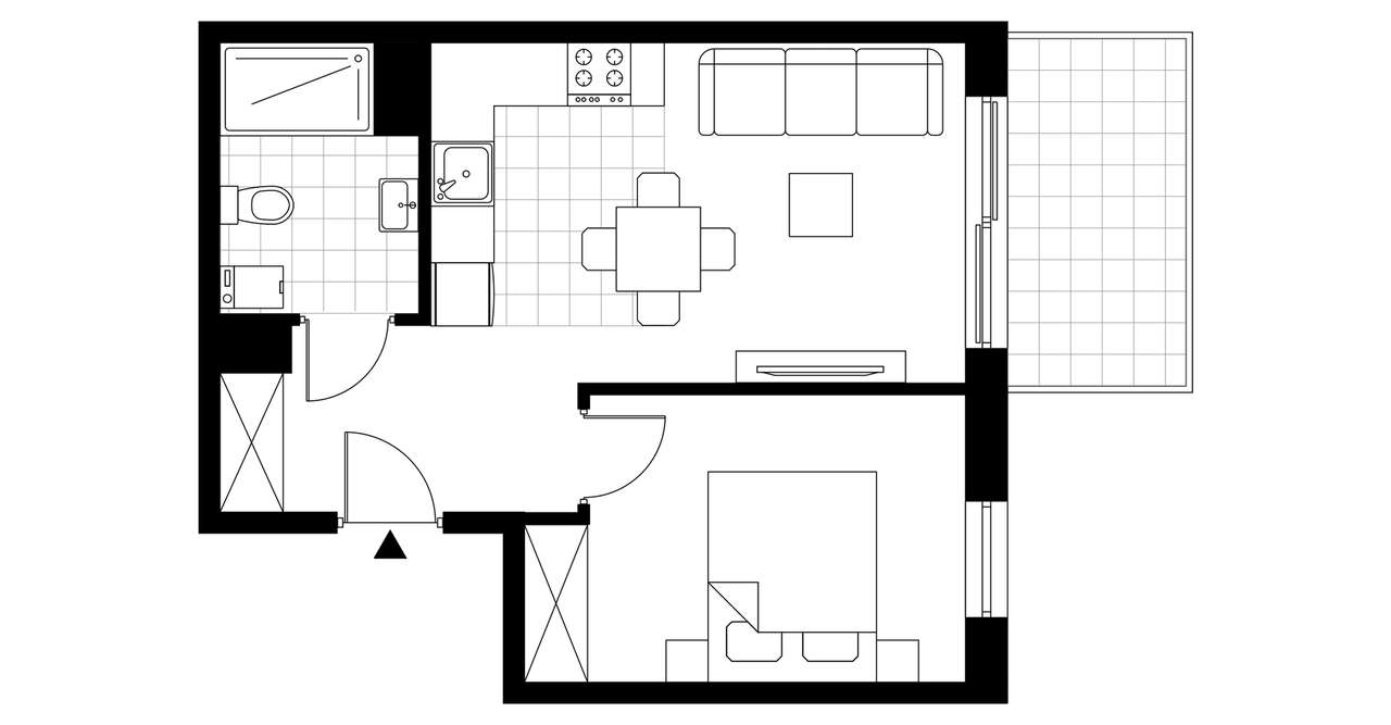 Vanda Park | mieszkanie 2-pok.| C.1.1 - Pełny obrazek: 4/9