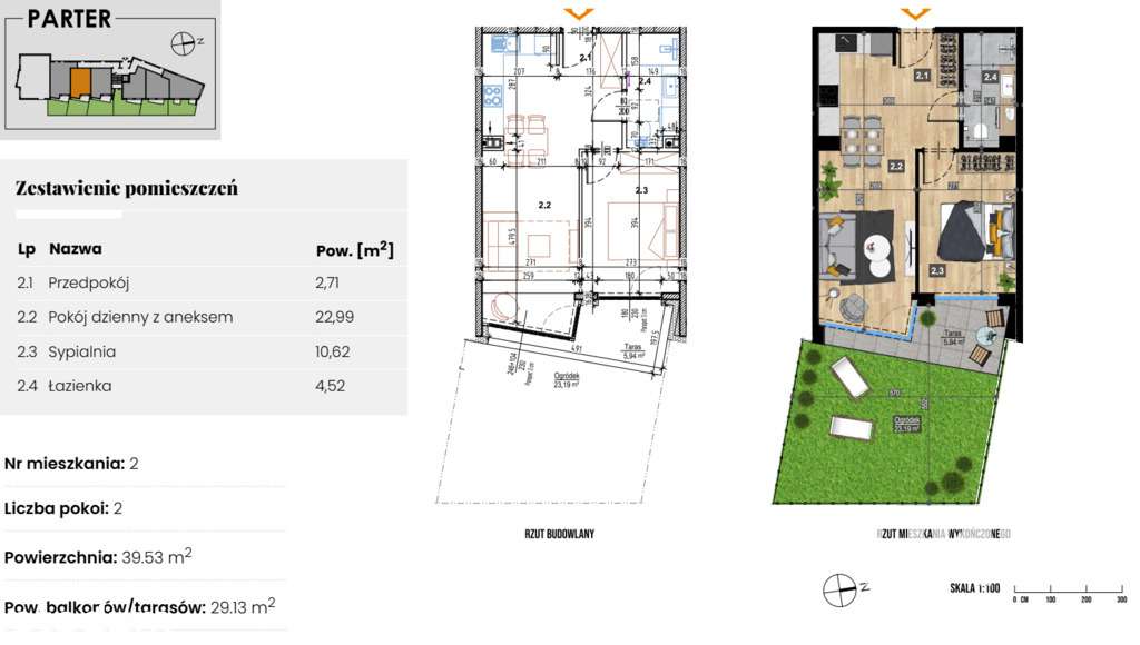2pok. | wykończone | nowe | ogródek | brak PCC 2%-12