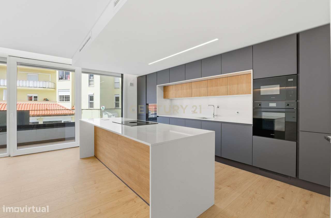 Apartamento T3 Novo com Terraço de 61m² | Parede (2 min da praia)-4