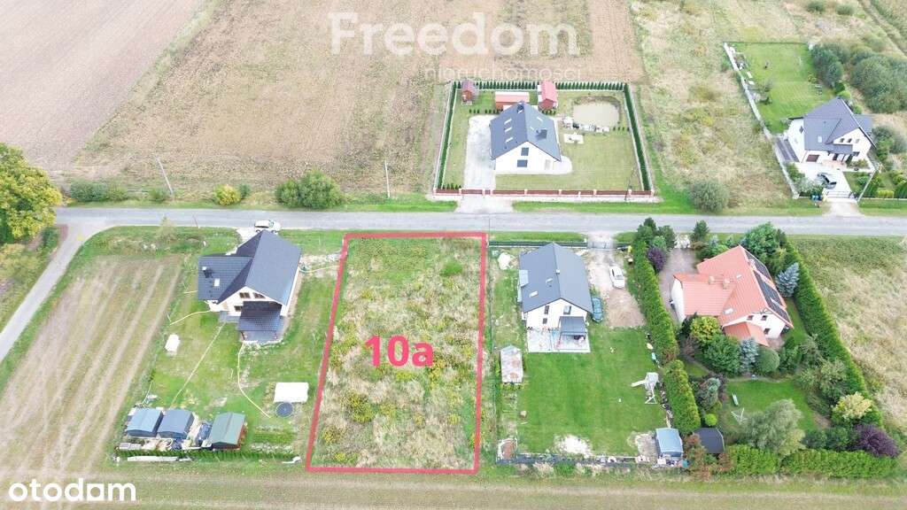 Działka budowlana 10a-cisza wsi, bliskość miasta - Pełny obrazek: 4/7