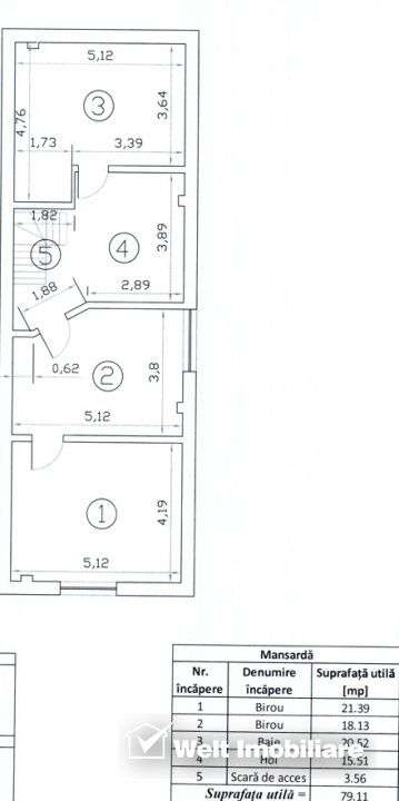 Spatiu de birouri de vanzare – zona premium Grigorescu - Imagine principală: 5/5