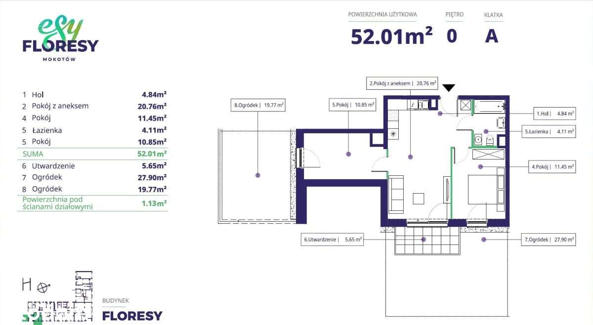 Ostatnie 3 pokoje z 2 ogródkami! Wys. 320 cm! - Pełny obrazek: 5/9