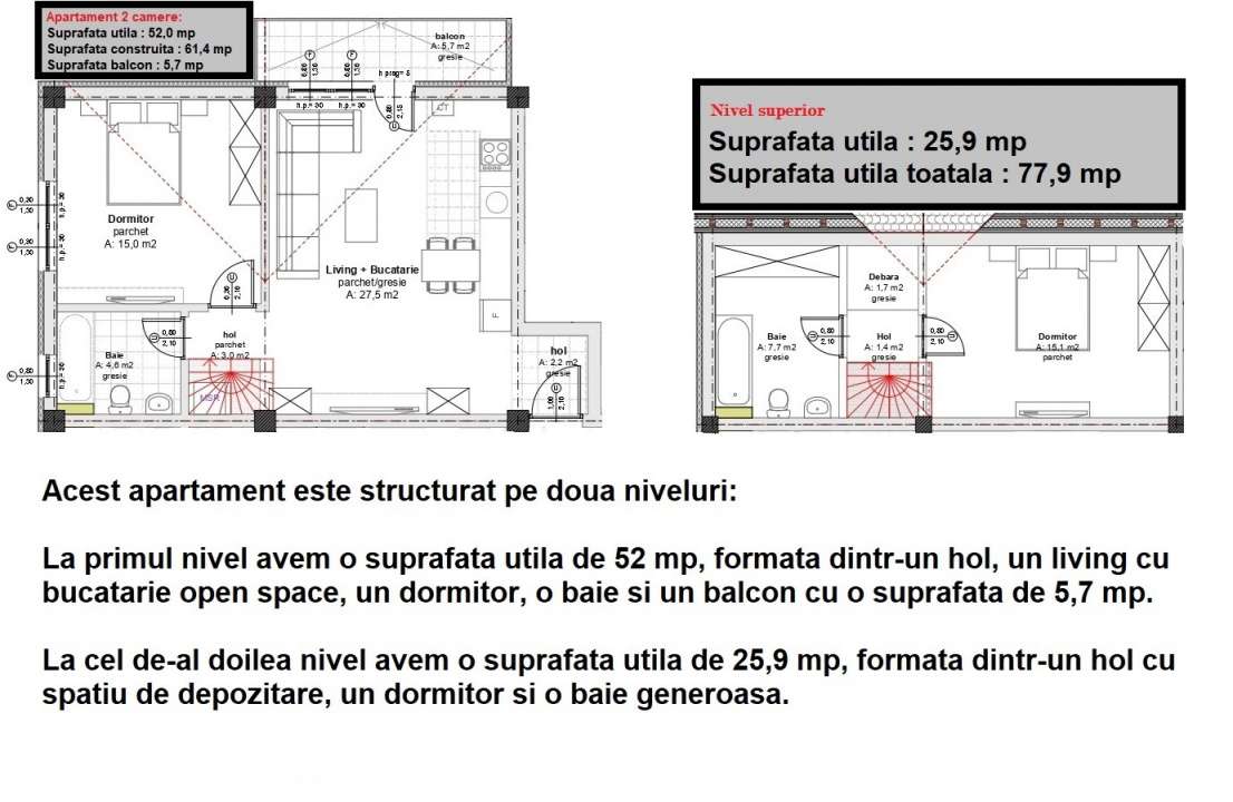 Apartament 3 camere \ posibilitate plata in rate - Imagine principală: 3/15