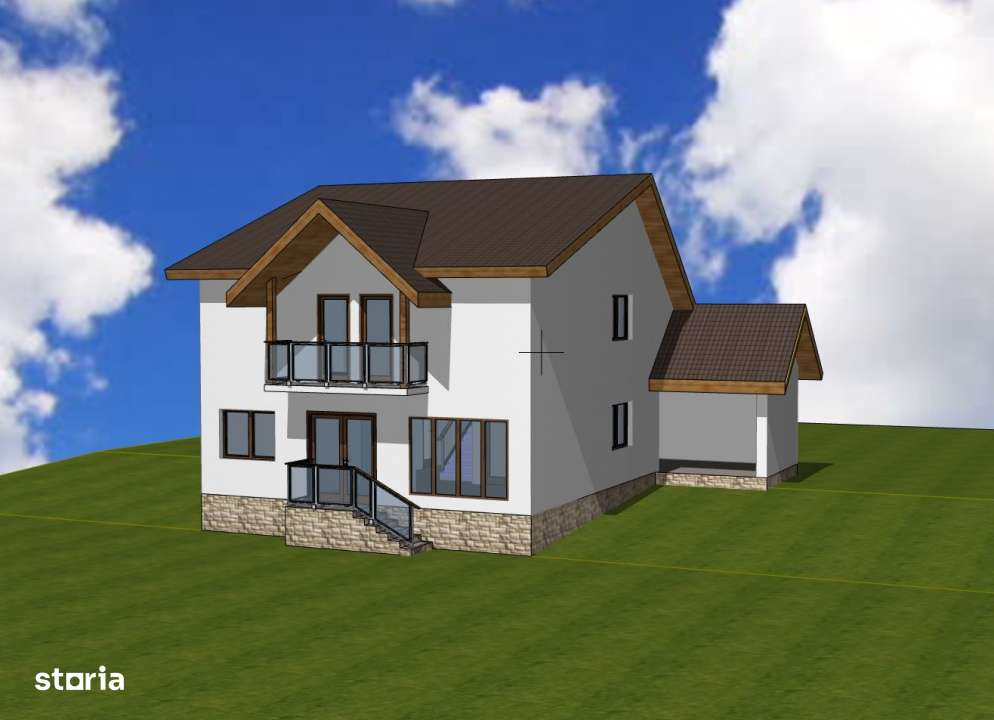 Casa P+1, Babana-Arges cu panouri si apa de izvor-1