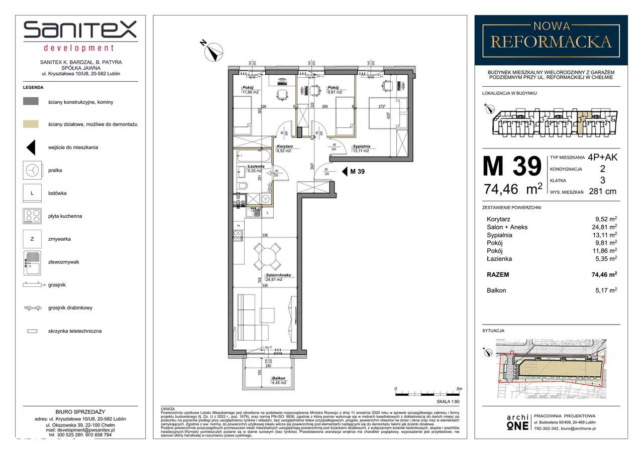 Nowa Reformacka | mieszkanie 4-pok. | M39 - Pełny obrazek: 2/4