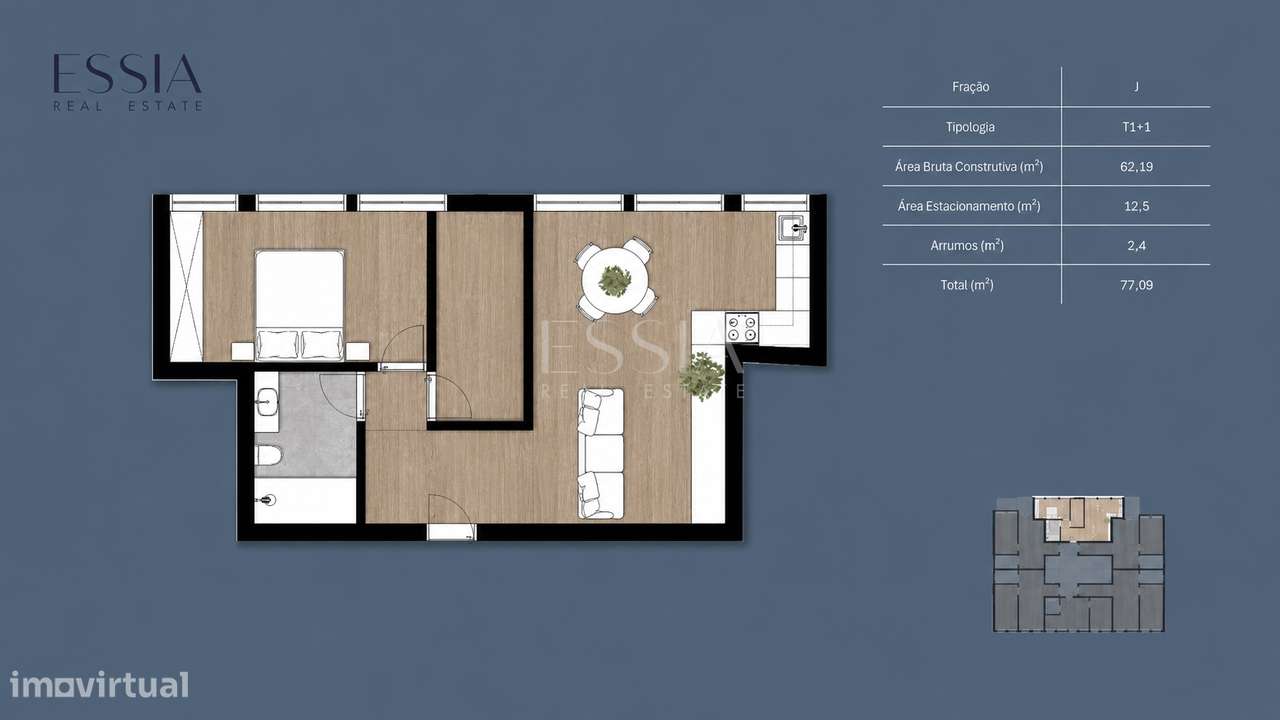 Apartamento T1+1 em Matosinhos com Garagem-5