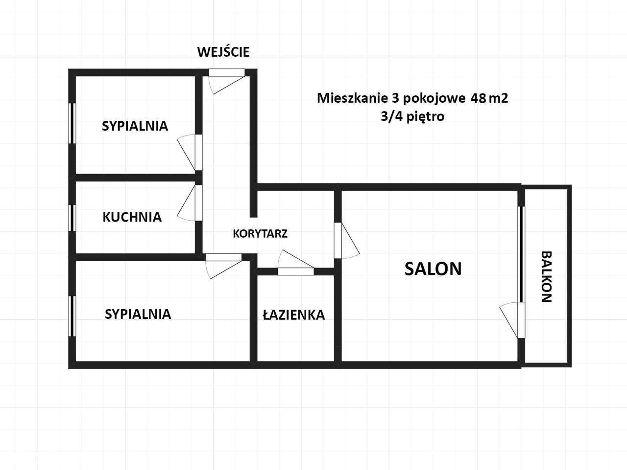 Mieszkanie, 48 mkw, 3 pokoje, do remontu, Bielsko-Biała-Wapienica.-11