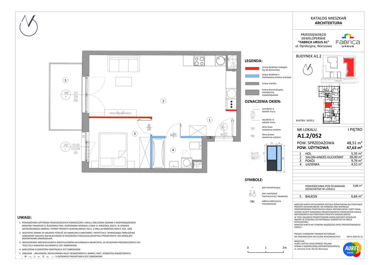 Fabrica Ursus | mieszkanie 2-pok. | A1.2/052 - Pełny obrazek: 2/7