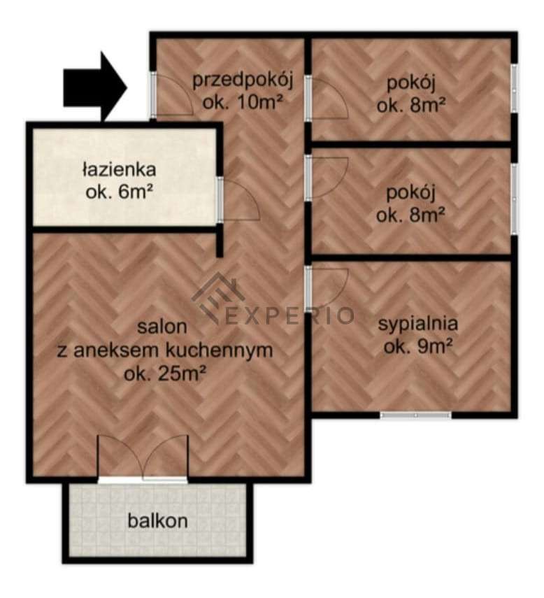 4 pokoje/Balkon/garaż/winda Milicz - Pełny obrazek: 5/20