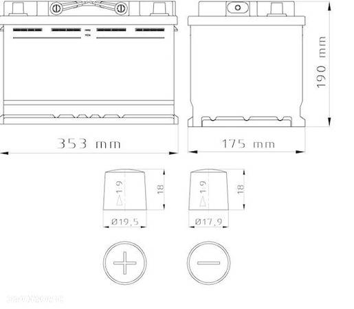 Akumulator BARS PLATINUM 12V 100Ah 900A EN - 4