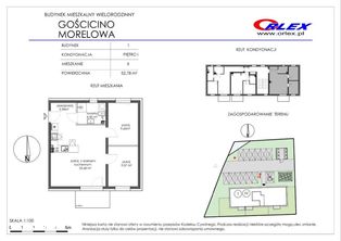 Gościcino ul Morelowa 1/6, 52.78m, 3 pokoje.