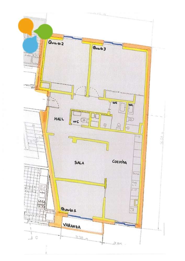 Apartamento T3 c/ Box e varanda, junto às faculdades-23