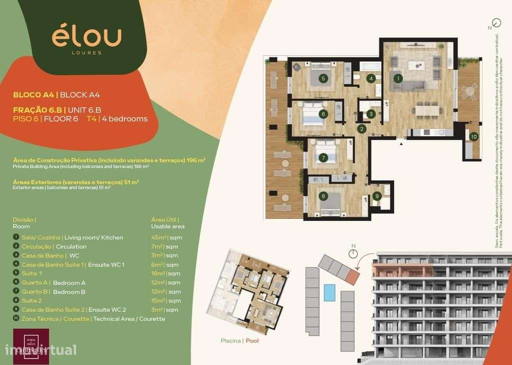 Apartamento T4 com jardim, Loures-19