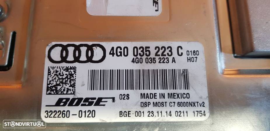 Amplificador Som Bose Audi A6 C7 A7 A8 Porsche - 2