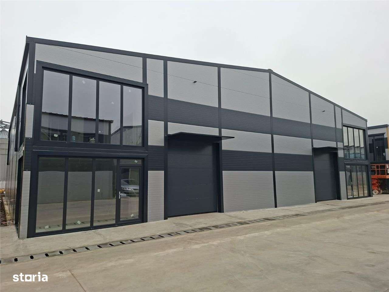 Hala 600 mp, cu birouri  P + 1, constr.2025, avans+credit ! - Imagine principală: 1/15