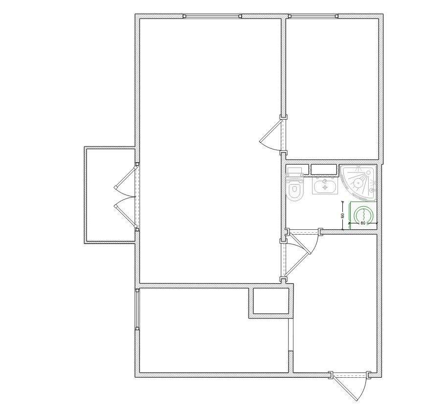 2 pokoje 38m2 ul.Żwirki i Wigury- 2 linia zabudowy-15