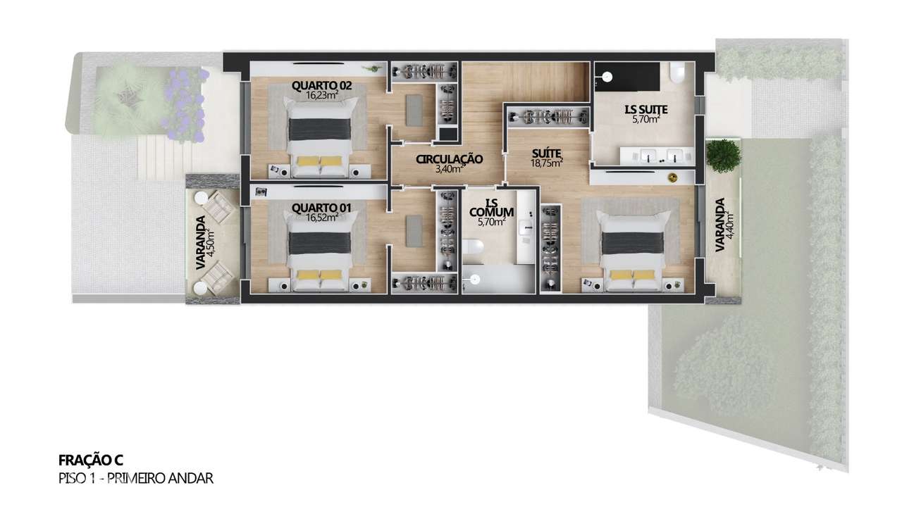 Villas de Dom Henrique – Empreendimento com 6 moradias e jardins priva - Grande imagem: 5/32