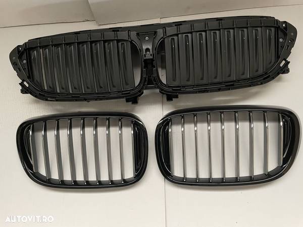 Grile grila radiator activa BMW seria 7 G11 G12 Black - 3