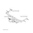 Carlig de remorcare pentru VOLKSWAGEN BORA -IV,VARIANT,Combi,(8 L1)-sistem demontabil automat cu clema - din 1999 pana 2004 - 3