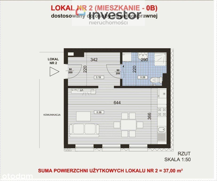 Mieszkanie - Boguszyce110 - 37,00 m2