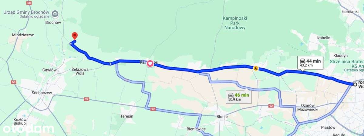 Wólka Smolana, gm. Brochów, media, las-9