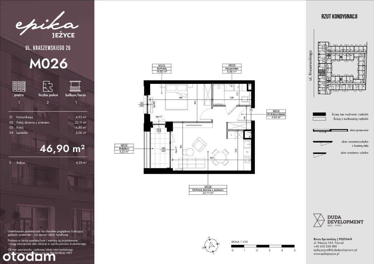 2 - pokojowe mieszkanie, lokal inwestycyjny - Pełny obrazek: 2/8