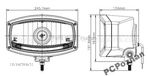 HALOGEN DALEKOSIĘŻNY NIEBIESKI LED CHROM  POZYCJA - 3