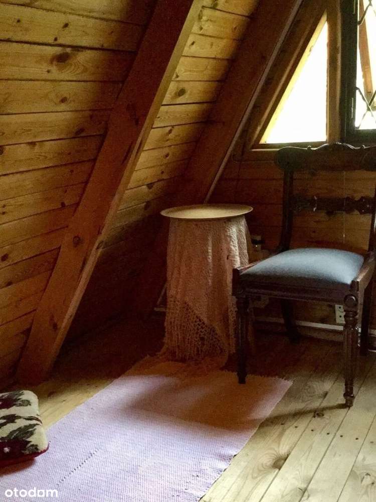 Dom drewniany letniskowy przy lesie Działka 955m-17