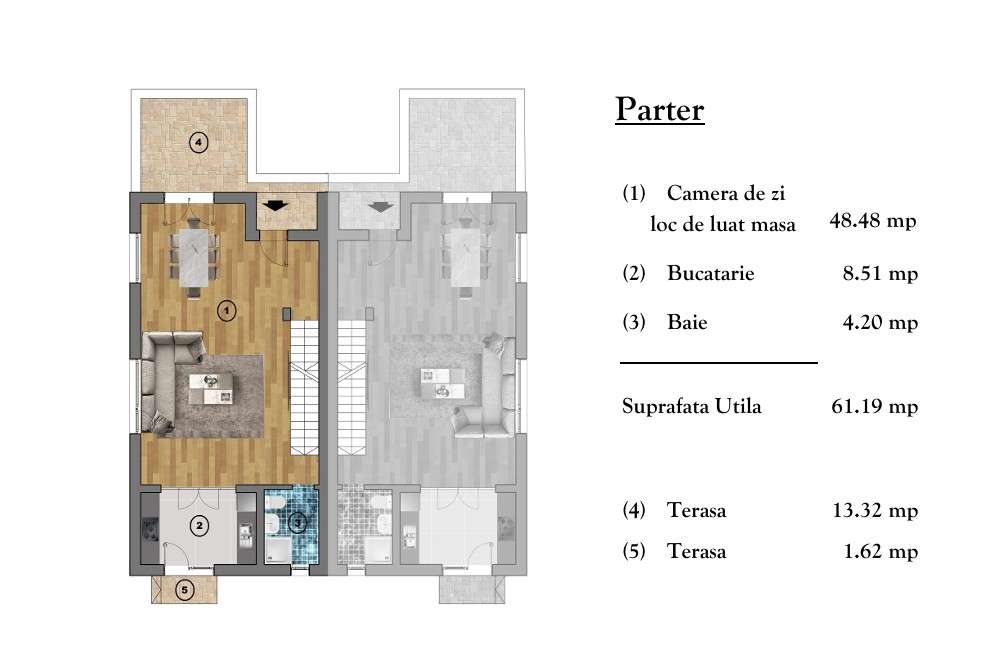 Casa Autumn – Duplex elegant și luminos în ansamblul BRIZA4Seasons-16