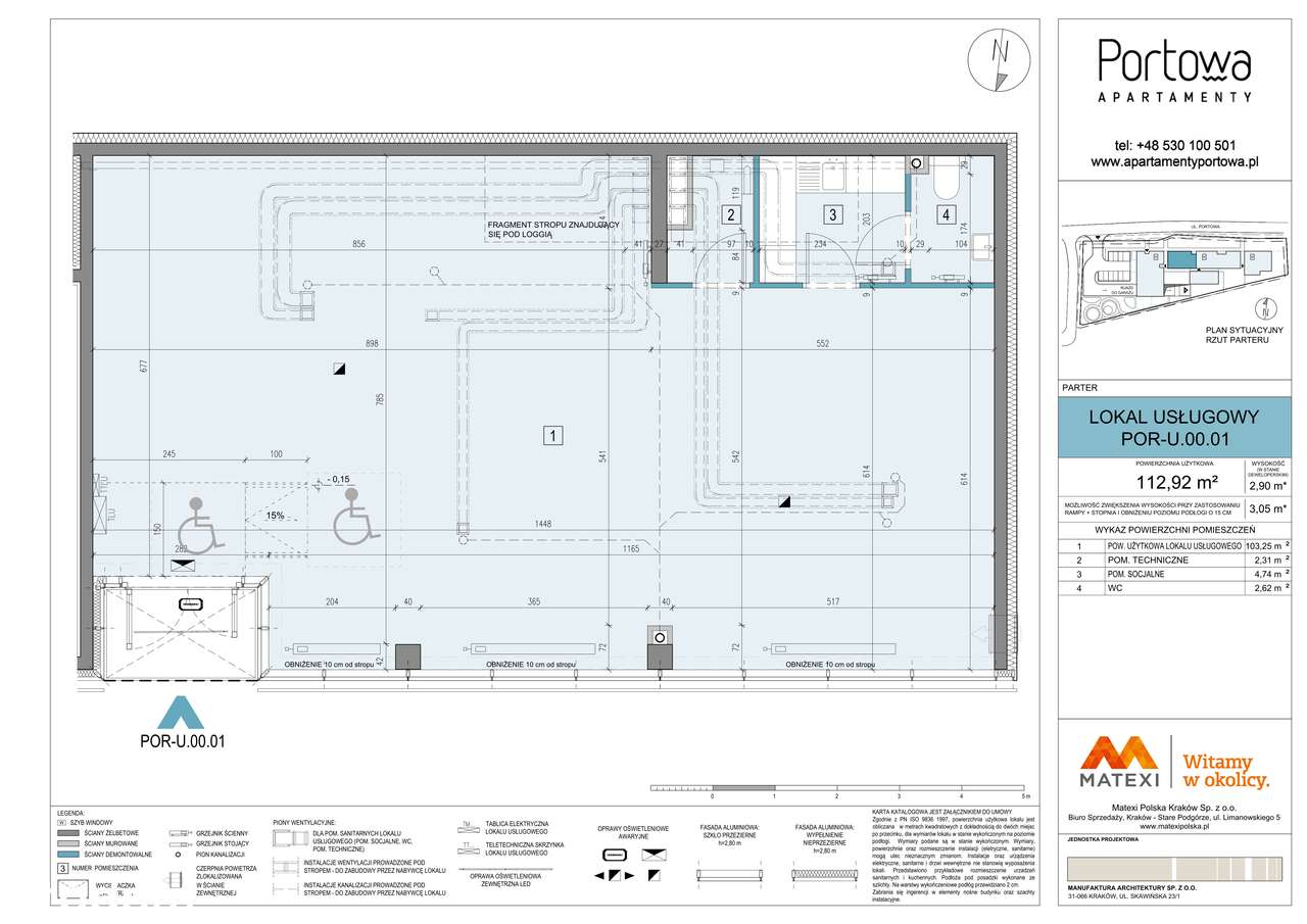 Apartamenty Portowa | lokal użytkowy U.01 - Pełny obrazek: 2/5