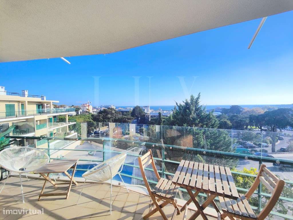PENTHOUSE T5 DE LUXO COM VISTA FRONTAL DE MAR NO CENTRO DO ESTORIL-7